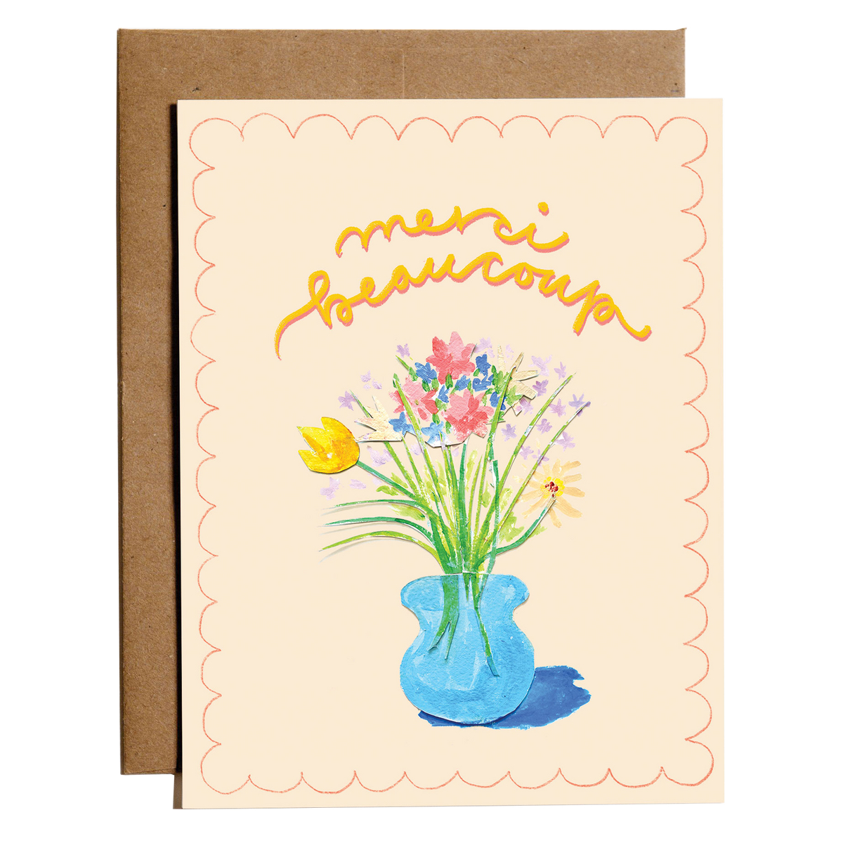 Merci Beaucoup - Thank You Very Much In French Greeting Card