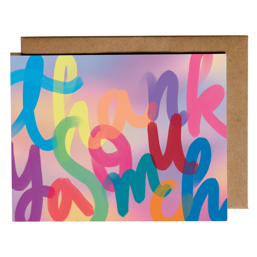 Thank you Card | Colorblock Thank you