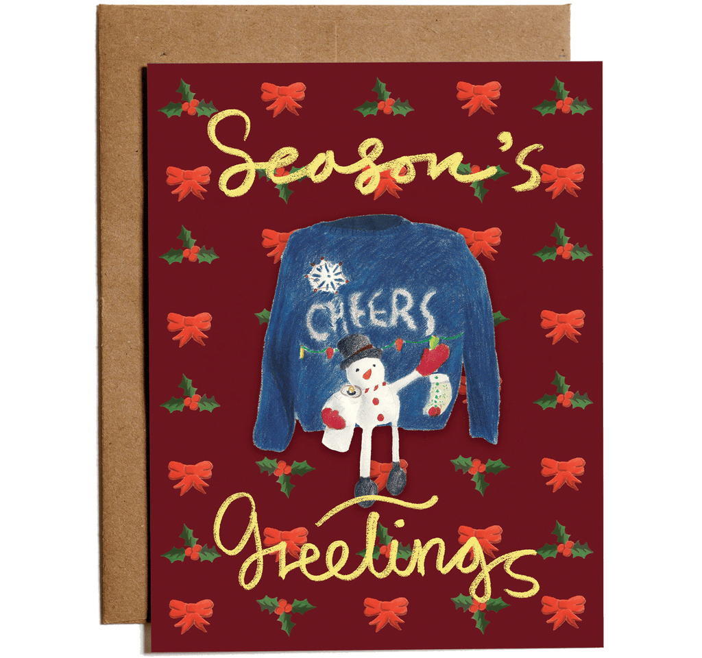 Holidays card | Ugly Sweater - Snowman