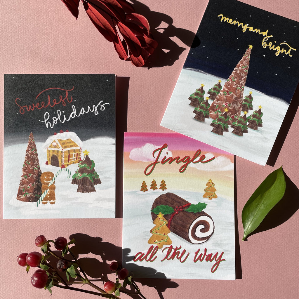 Holiday card | Christmas Tree Bundle set