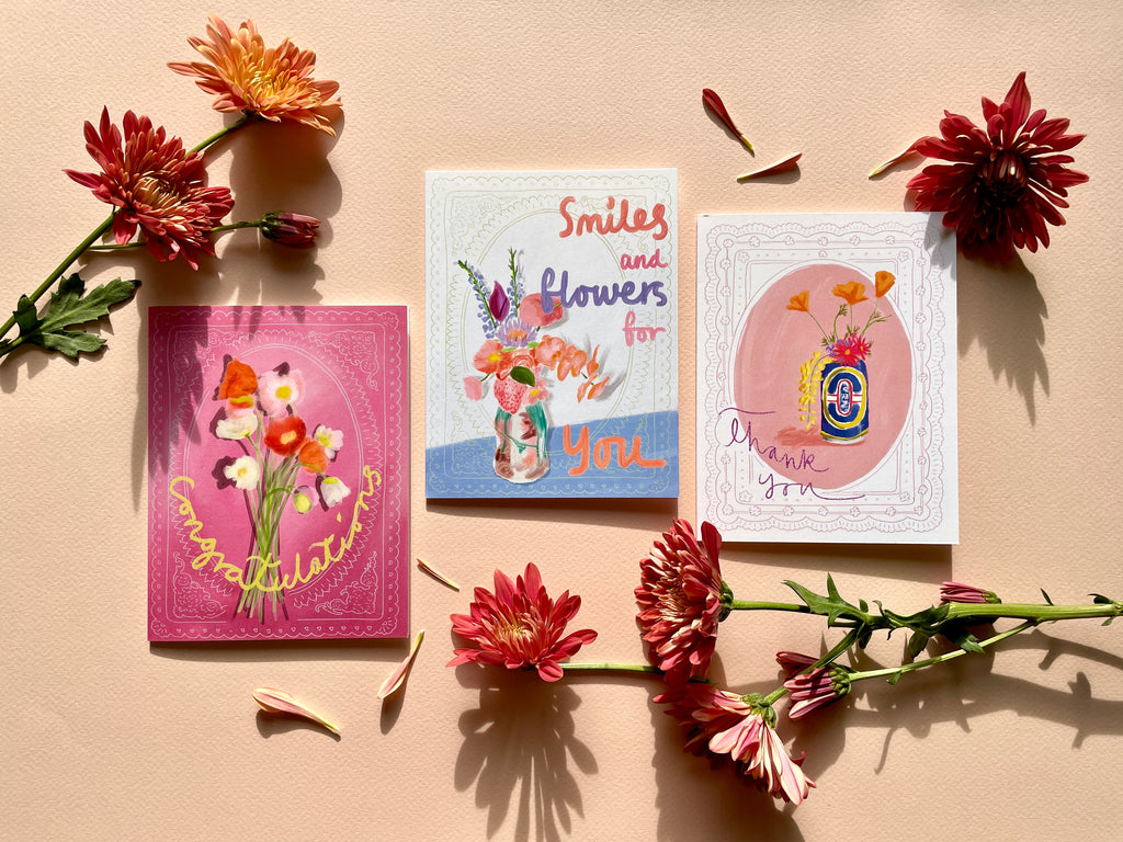 Thank you Card | Can of flowers