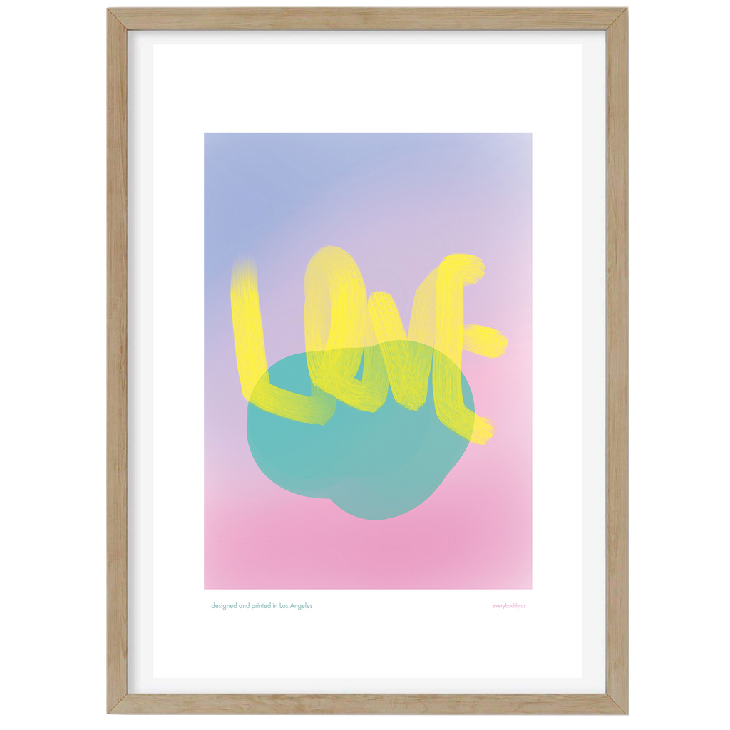 A4 Print | Colorful gradient love